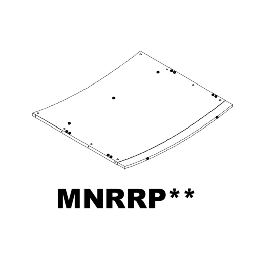 Photograph of  Safco Medina RECEPTION RETURN PANEL - MNRRPLDC
