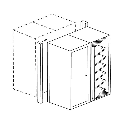  Safco ARC Rotary Back to Back Closure Strips, 3 Tier Letter - ARC2440BTB