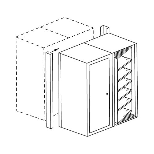  Safco ARC Rotary Back to Back Closure Strips, 8 Tier Letter - ARC2493BTB