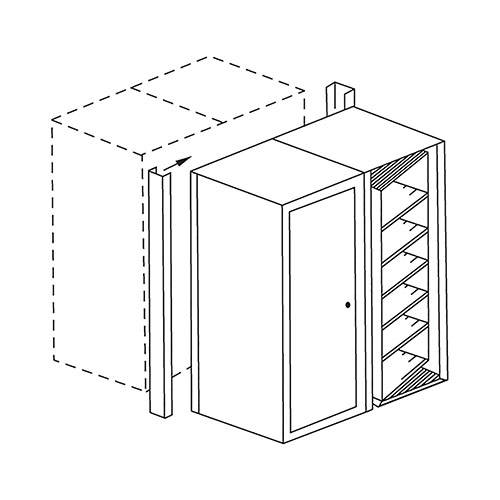  Safco ARC Rotary Back to Back Closure Strips, 4 Tier Legal - ARC3050BTB