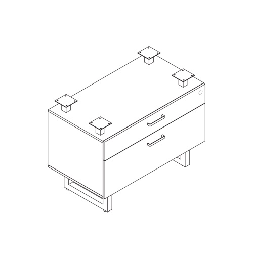 Safco Mirella 30in LAT FILE MOUNT - (3 Colors Available)