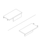 Safco Mirella RETURN W/ MOD PANEL for MRLSBF7236 - (4 Colors Available) ET11980