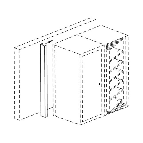  Safco ARC Rotary Wall Closure Strips, 8 Tier Legal - ARC3093WCS