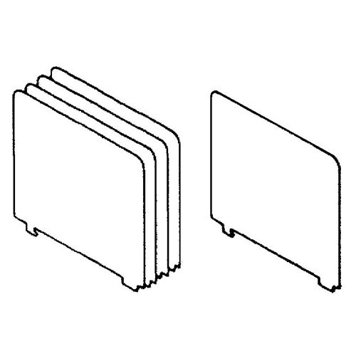  Safco 13 1/2&quot;D x 9&quot;H Dividers, Pkg of 10 - D09GS10