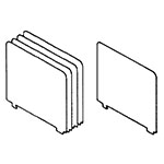 Safco 13 1/2"D x 9"H Dividers, Pkg of 10 - D09GS10 ET11996