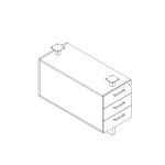 Safco Mirella DESK PED BOX BOX BOX for MRDBB6636 - (3 Colors Available) ET12038