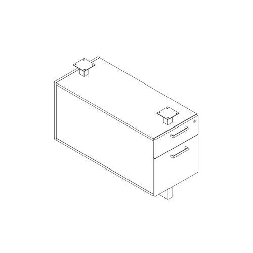 Safco Mirella DESK PED BOX FILE for MRDFF7236 - (3 Colors Available)