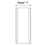 Safco 65"H Closed T Uprights - (6 Options Available) ET12088