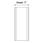Safco 86"H Closed T Uprights - (4 Options Available) ET12090