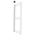 Safco 65"H Open T Uprights - (6 Options Available) ET12093
