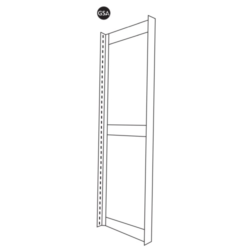 Photograph of Safco 76"H Open T Uprights - (4 Options Available)
