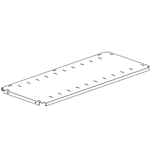  Safco 36&quot;W x 12&quot;D Slotted Shelf - EF3612S