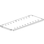 Safco 36"W x 12"D Slotted Shelf - EF3612S ET12107