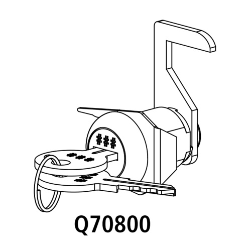 Safco TechWorks Replacement Lock &amp; Cores - (5 Options Available)