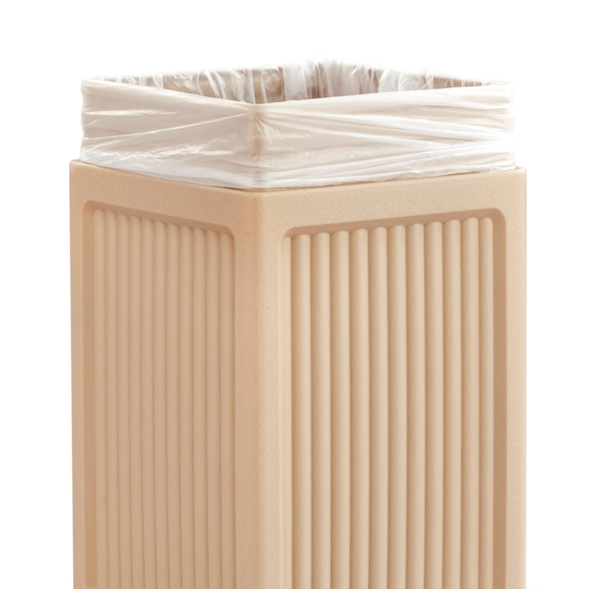 Safco Canmeleon Recessed Panel with Side Opening Trash Can, 15 Gallon - (2 Colors Available)