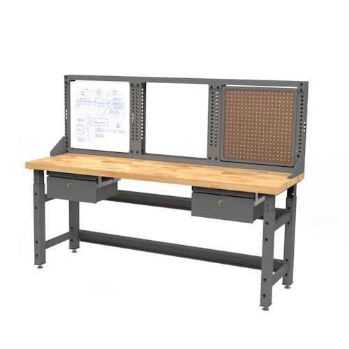 Safco - TechWorks Typical 3 Workstation - TWTYP3