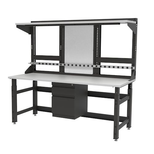 Safco - TechWorks Typical 4 Workstation - TWTYP4