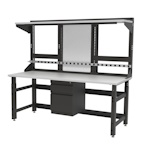 Safco - TechWorks Typical 4 Workstation - TWTYP4 ET17590