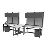 Safco - TechWorks Typical 9 Workstation - TWTYP9 ET17595
