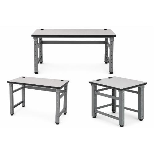   Safco TechWorks™ 24" Adjustable Straight Bench with HPL Surface - (3 Options Available)