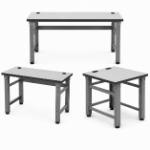 Safco TechWorks™ 24" Adjustable Straight Bench with ESD Laminate Surface - (3 Options Available) ET22366