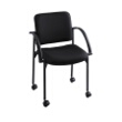 Safco Moto Stack Chair (Qty.2) 4184BL (Black) ES3164