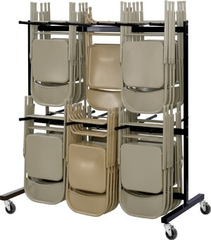 Safco Two-Tier Chair Cart 4199BL