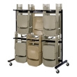 Safco Two-Tier Chair Cart 4199BL (Black) ES3171
