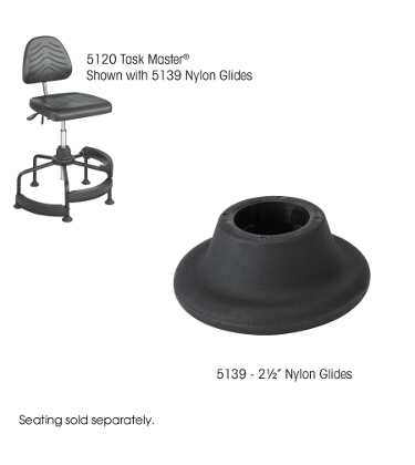 Safco TaskMaster 2 1/2 Nylon Glides 5139 ES3198