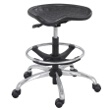 Safco SitStar Stool with Chrome Base 6660BL (Black) ES3218