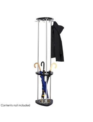 Safco Mode Wood Costumer With Umbrella Rack 4214BL ES3308