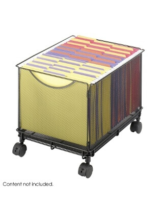 Safco Onyx Mesh Rolling File Cube 5211BL ES3335