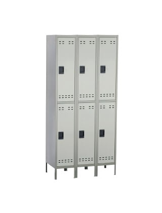 Safco Double Tier Locker 3 Column 5526GR ES3427