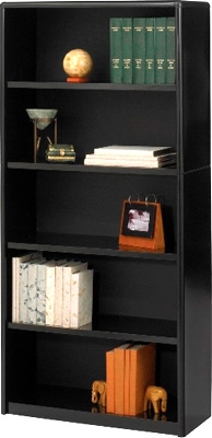 Safco 5-Shelf ValueMate Economy Bookcase 7173BL ES3462