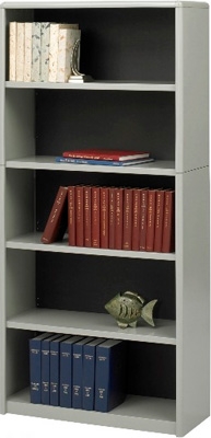 Safco 5-Shelf ValueMate Economy Bookcase 7173GR ES3463