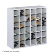 Safco Wood 36 Compartment Mail Sorter 7766GR (Gray) ES3478