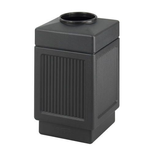 Safco Canmeleon Recessed Panel, Top Open, 38 Gallon 9475BL (Black)