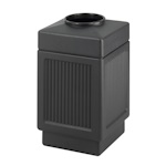 Safco Canmeleon Recessed Panel, Top Open, 38 Gallon 9475BL (Black) ES3537