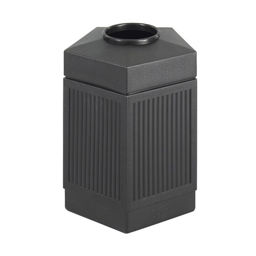 Safco Canmeleon Indoor/Outdoor, 45 Gallon Pentagon 9486BL (Black)