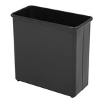 Safco Rectangular Wastebasket, 27.5 Qt. (Qty.3) 9616BL (Black) ES3550