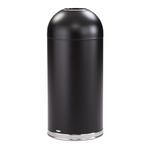 Safco Open Top Dome Receptacle 9639BL (Black) ES3560