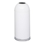 Safco Open Top Dome Receptacle 9639WH (White) ES3562