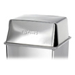Safco Push-Top Lid for 36 Gallon Receptacle Base 9662SS (Stainless Steel) ES3565