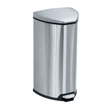 Safco Step-On Receptacle, 7 Gallon 9686SS (Stainless Steel) ES3579