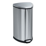 Safco Step-On Receptacle, 10 Gallon 9686SS (Stainless Steel) ES3580