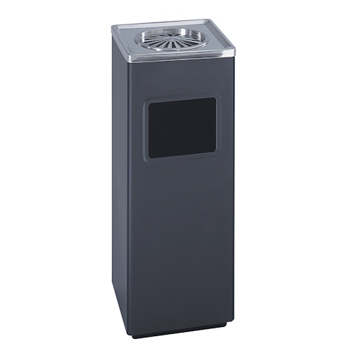 Safco Square Ash And Trash Receptacle 9696BL ES3582