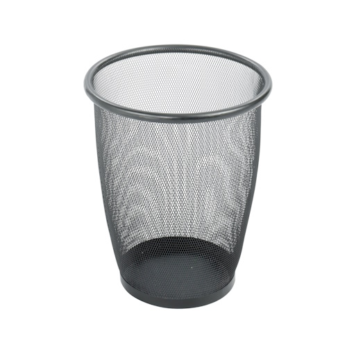 Safco Onyx Mesh Medium Round Wastebasket (Qty.3) 9717BL