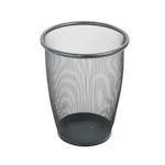 Safco Onyx Mesh Medium Round Wastebasket (Qty.3) 9717BL (Black) ES3588