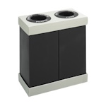 Safco At-Your-Disposal Recycling Center, Double 9794BL (Black) ES3616