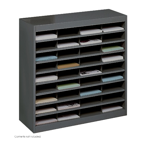 Safco E-Z Stor Literature Organizer, 36 Letter Size Compartments ES3798 9221BLR